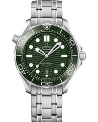 Omega - Seamaster Diver Green Dial Watch - Lyst
