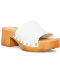 Madden Girl - Hilly Faux Leather Studded Slide Sandals - Lyst