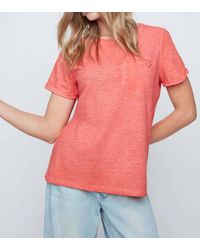 Renuar - Embroidered Heart Basic Tee - Lyst