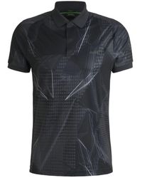 BOSS - Active Paddy Graphic-Print Polo Shirt With Uv Protection - Lyst