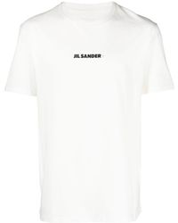 Jil Sander - Logo Cotton T-Shirt - Lyst