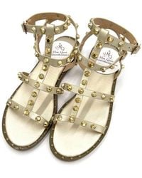 Exe' - Studded Flat Sandals - Lyst