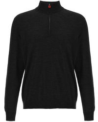 Kiton - High-Neck Half-Zip Wool Sweater - Lyst