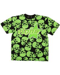 Vlone(GOAT) - Crypt Skull T-shirt - Green/black - Lyst