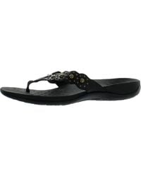 Vionic - Starley Leather Slip On Flip-Flops - Lyst