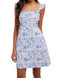 Wishlist - Floral Ruffle Sleeve Dress - Lyst
