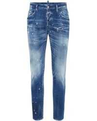 DSquared² - Slim-Fit Skater Jeans With Distressed Detailing - Lyst