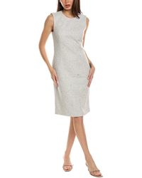 St. John - Tweed Wool-blend Sheath Dress - Lyst