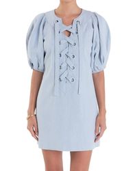 English Factory - Laced Up Mini Dress - Lyst