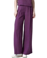 See U Soon - Linen-Blend Wide Leg Pant - Lyst