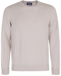 Drumohr - Double Strand Merino Wool Crew Neck Sweater - Lyst
