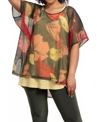 Sympli - Mesh Slit Back Tunic - Lyst