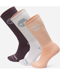 Timberland - Bowden 3-Pack Full Cushion Crew Sock - Lyst