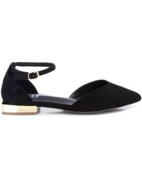 Xti - Suede Pointy Toe Ballet Flats - Lyst