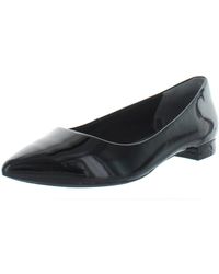 Rockport - Adelyn Ballet Patent Leather Slip On Pointed Toe Flats - Lyst