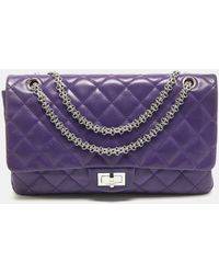 Chanel - Quilted Leather 227 Reissue 2.55 Flap Bag - Lyst