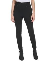 Calvin Klein - High Rise Cropped Skinny Pants - Lyst