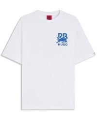 HUGO - X Rb Cotton T-Shirt With Bull-Graphic Logo - Lyst
