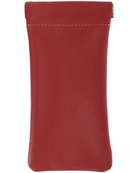 CTM - Leather Push Mouth Pebble Grain Eyeglass Holder - Lyst