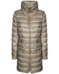Herno - Mid-Length Puffer Jacket With High Collar And Tailored Fit - Lyst