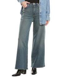 Rag & Bone - Ultra Stretch Serena High-Rise Medium Wash Wide Leg Jean - Lyst