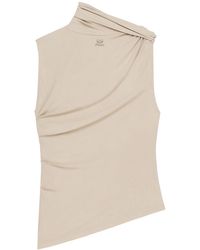 Courreges - Asymmetric Sleeveless Top - Lyst