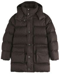 Fay - Quilted High Collar Flap Pocket Padded Coat - Lyst