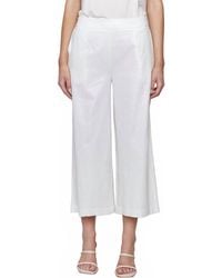 Charlie b - Foil Linen Stretch Pull-On Pants With Pockets - Lyst