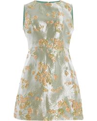 STAUD - Garden Sleeveless Mini Dress, Metallic Bloom - Lyst