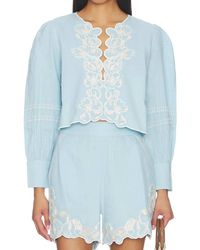 Cleobella - Manon Embroidered Blouse - Lyst