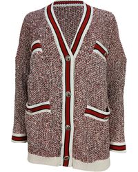 Maje - Knitted Button-Front Cardigan - Lyst