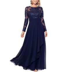 Xscape - Sequined Long Evening Dress - Lyst