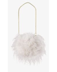 Lamarque - Tiari Feather Clutch Bag - Lyst