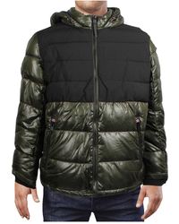 London Fog - Tower Puffer Colorblock Quilted Coat - Lyst