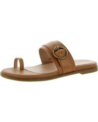 Cole Haan - Abbie Faux Leather Slip On Slide Sandals - Lyst