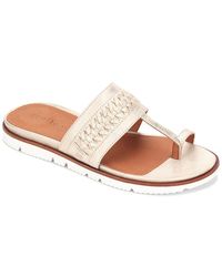 Gentle Souls - Lavern Lite Thong Braid Leather Slip On Thong Sandals - Lyst