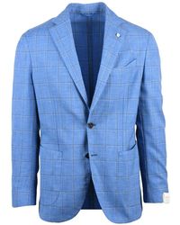 L.B.M. 1911 - Light Wool Polyamide Linen Rounded Jacket - Lyst