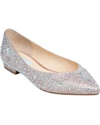 Betsey Johnson - Jude Embellished Low Heel Pointed Toe Flats - Lyst