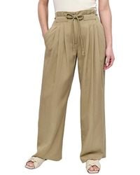 DKNY - Rope Tie Front Wide Leg Pant - Lyst