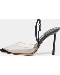 Alexander Wang - Mesh And Suede Alix Slingback Pumps - Lyst