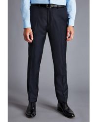 Charles Tyrwhitt - Slim Fit Italian Luxury Wool Suit Trouser - Lyst