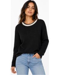 Drew - Aurora Jewel Long Sleeve Crew Sweater - Lyst