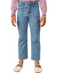 Hayden LA - Cargo Pocket Straight Leg Patch Pocket Jeans - Lyst
