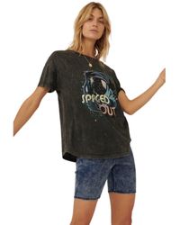 TRUEDAMES - A Mineral Washed Graphic T-Shirt - Lyst