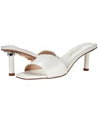 42 GOLD - Lilith Sandals Leather Square Toe Stiletto Heel Jobb393 - Lyst