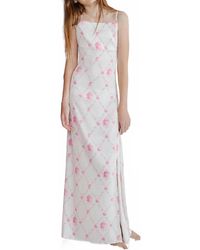 Theme - Girl's Charlotte Vintage Romantic Rose Long Satin Dress - Lyst