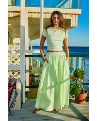 Bucketlist - Ribbed Crop Top & Flared Maxi Skirt Set - Lyst