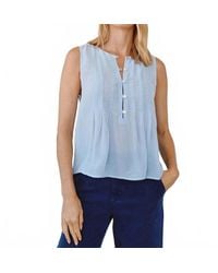 Bella Dahl - Sleeveless Pintuck Pullover Top - Lyst