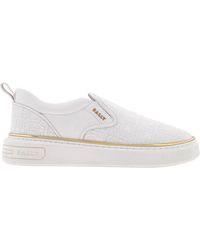 Bally - Mardy Monogram Quilted Leather Sneakers - Lyst