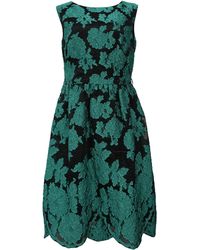 ESCADA - Floral Lace Detail Mini Sleeveless Dress - Lyst
